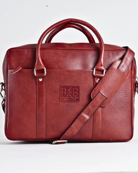 Executive Men's Original Leather Briefcase  (Saffiano)