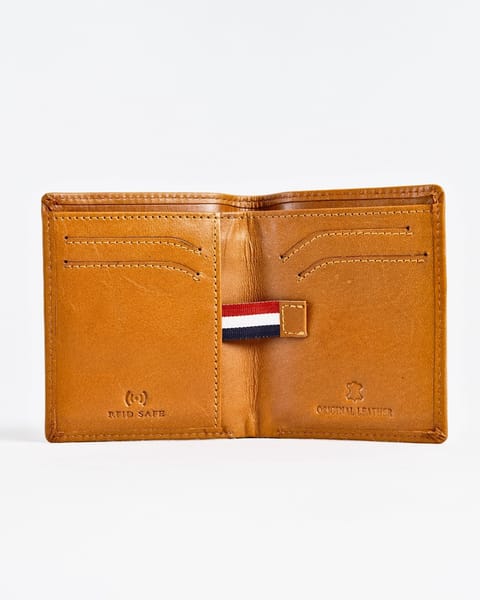 Florida (Sleek Series) - Men’s Original Leather Wallet (Luxury Tan) - Image 5