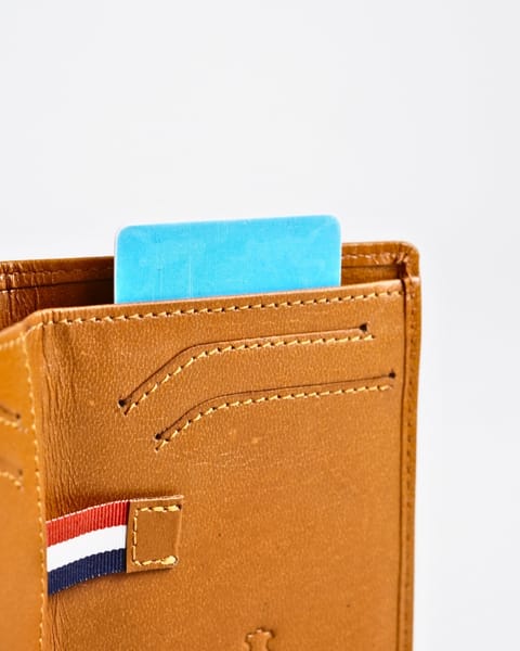 Florida (Sleek Series) - Men’s Original Leather Wallet (Luxury Tan) - Image 7