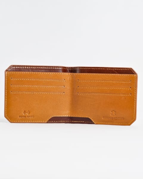 Miami (Sleek Series) - Men’s Original Leather Wallet (Rich Tan) - Image 5