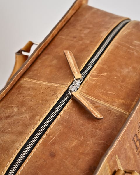 Elite Traveller - Original Leather Travel Bag (Rugged Tan) - Image 6