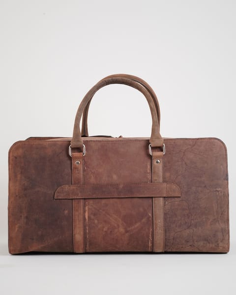 Elite Traveller - Original Leather Travel Bag (Rugged Brown) - Image 3