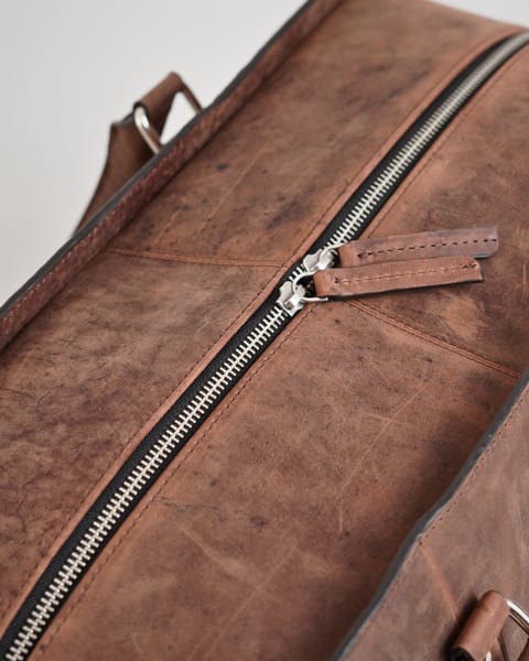 Elite Traveller - Original Leather Travel Bag (Rugged Brown) - Image 6