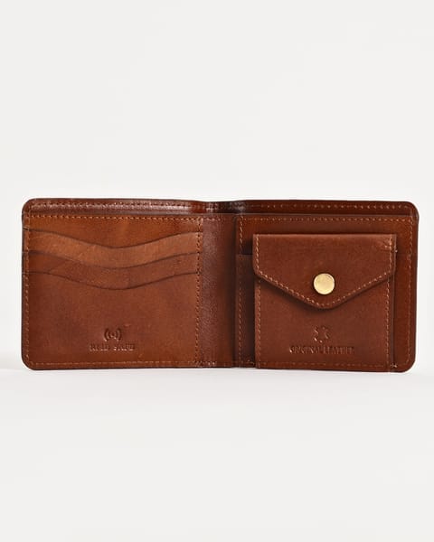 Broadway (Sleek Series) - Men’s Original Leather Wallet (Lux Brown) - Image 2