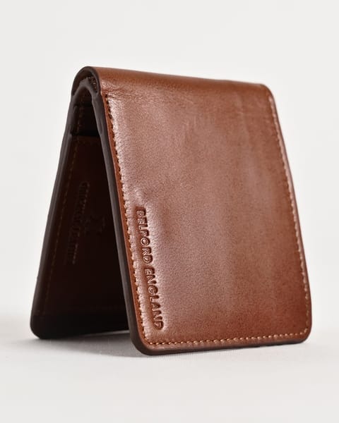 Broadway (Sleek Series) - Men’s Original Leather Wallet (Lux Brown) - Image 6