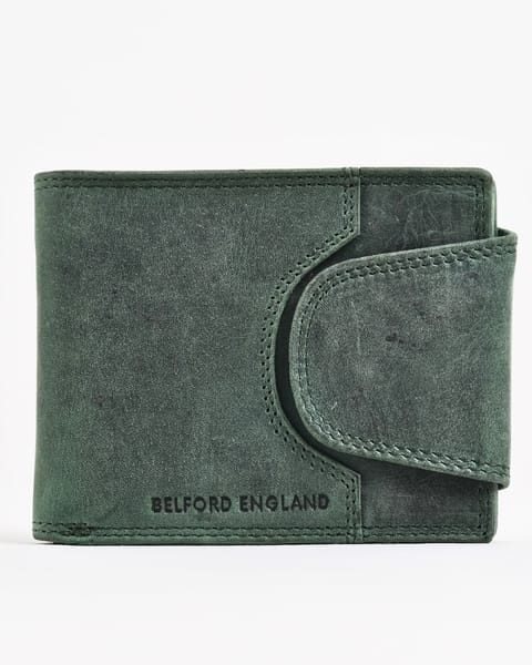 Derby - Men’s Original Leather Wallet (Rugged Green)