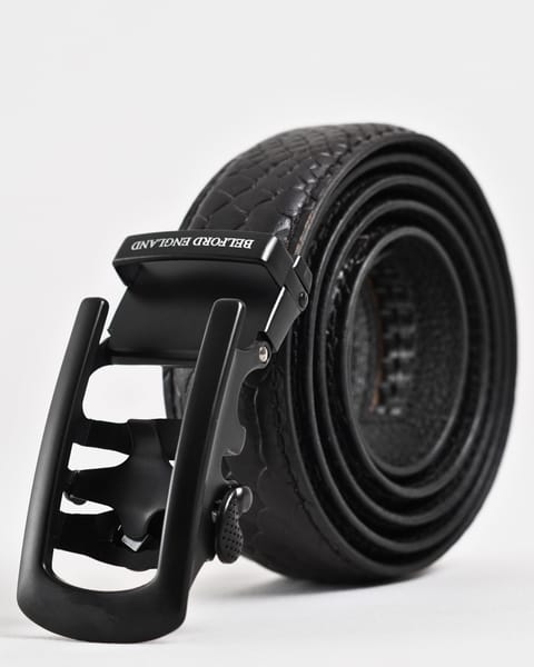 Oxford Men's Original Leather Belt  (Python Black)  28-44 - Image 3