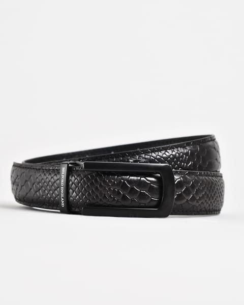 Oxford Men's Original Leather Belt  (Python Black)  28-44 - Image 4