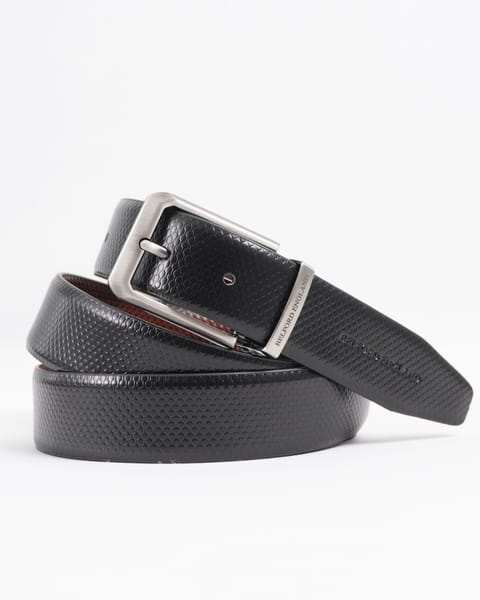 Arsenal Men's Original Leather Belt  Reversible (Black & Brown) - 28-44 - Image 2