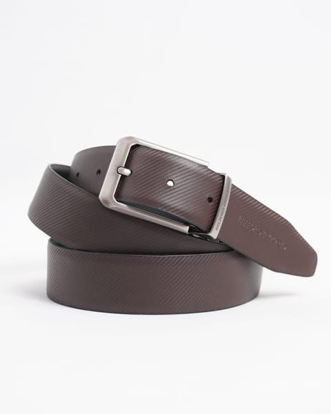 Lazio Men's Original Leather Belt  Reversible (Black & Brown) - 28-44