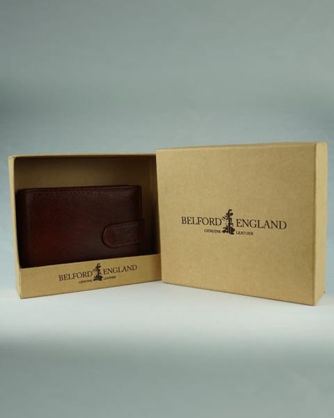 Yorkshire Men’s Original Leather Wallet (Cherry & Brown Blend) - Image 4