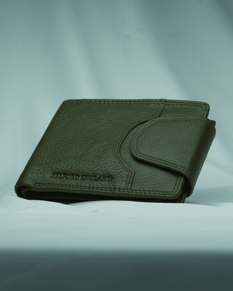 Commando Men’s ORIGINAL LEATHER Wallet | RFID PROTECTED (Military Green) - Image 5