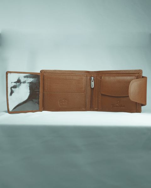 Manchester Men’s ORIGINAL LEATHER Wallet  RFID PROTECTED (brown) - Image 5