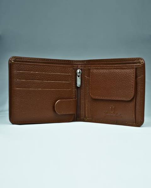 Harley Men’s Original Leather Wallet (Brown) - Image 2