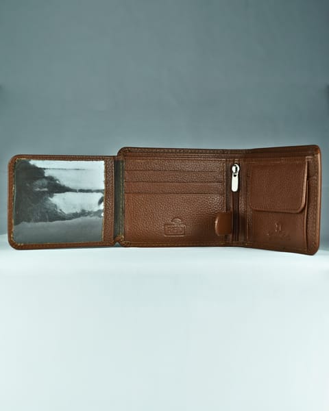 Harley Men’s Original Leather Wallet (Brown) - Image 3