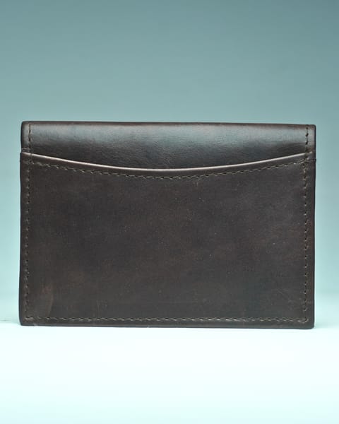 Shepered Men’s Original Leather Slim Wallet (Vintage Brown) - Image 3