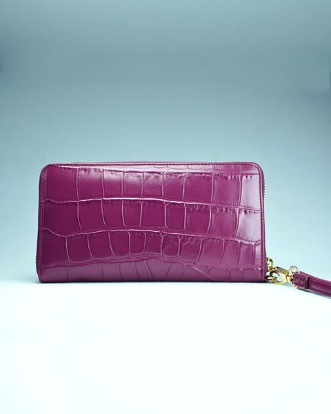 Isabella - Women’s Original Leather Wallet (Premium Purple) - Image 3