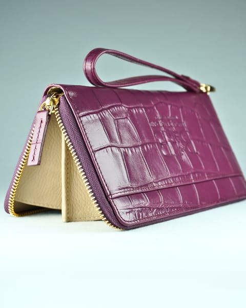 Isabella - Women’s Original Leather Wallet (Premium Purple) - Image 5