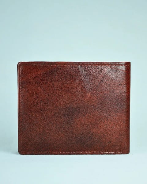 Chester - Men’s Original Leather Wallet (With 10 Card Slots) - Cherry Blend - Image 5
