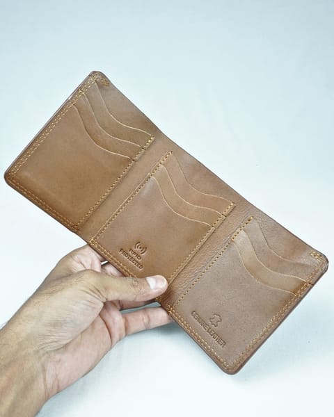 Enfield - Men’s Original Leather Tri-Fold Wallet (Vintage Tan) - Image 2