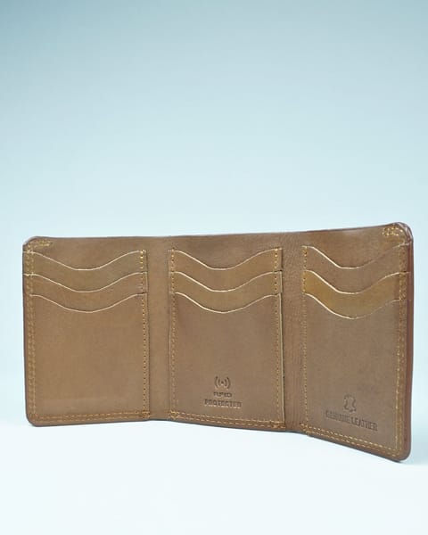 Enfield - Men’s Original Leather Tri-Fold Wallet (Vintage Tan) - Image 7