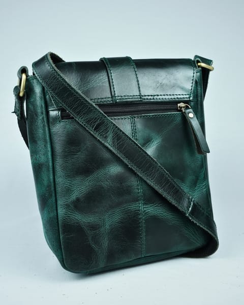 Emerald Original Leather Sling Messenger Bag  (Multipurpose  Bag) - Image 5