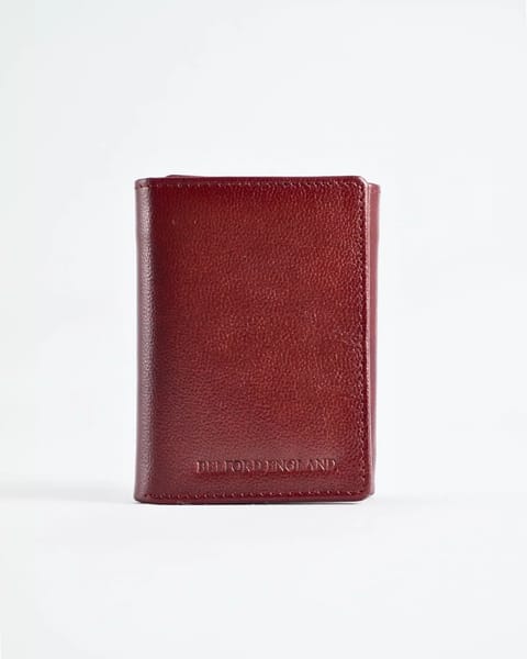 Dublin - Men’s Original Leather Trifold Wallet (Brown & Cherry Blend) - Image 2