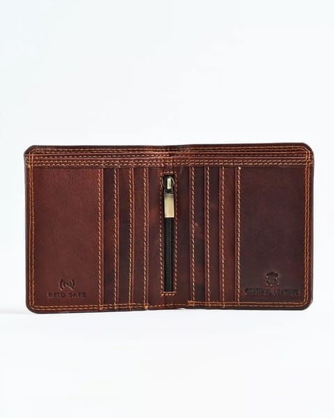 Aubrey - Men’s Original Leather Wallet - Vintage Brown