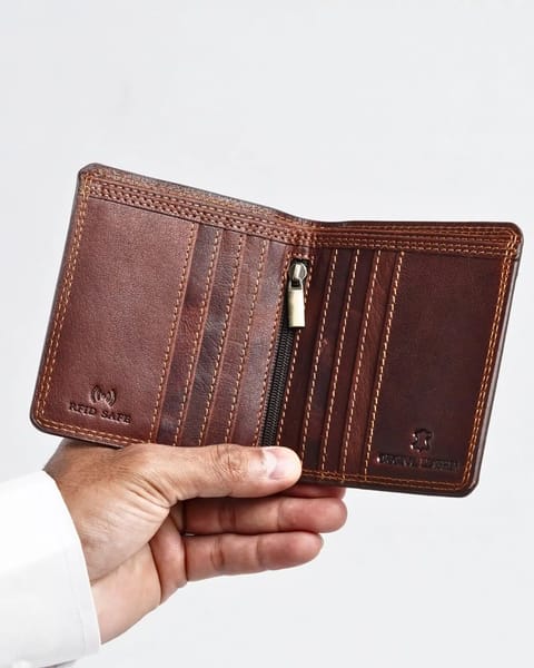 Aubrey - Men’s Original Leather Wallet - Vintage Brown - Image 2