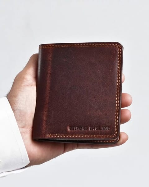 Aubrey - Men’s Original Leather Wallet - Vintage Brown - Image 4