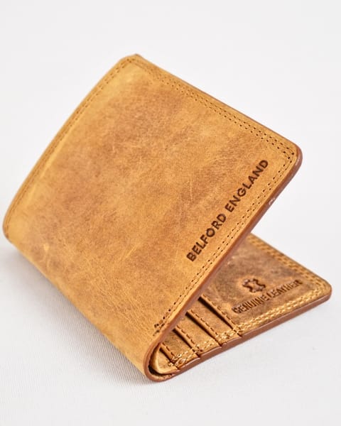 Aubrey - Men’s Original Leather Wallet (Rugged Tan) - Image 4