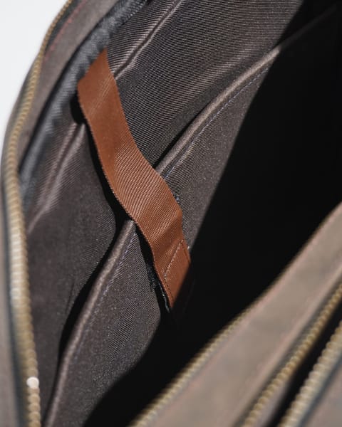 Crown Edition - Men's Executive 100% Original Leather Large Briefcase - Dark Brown - Image 5