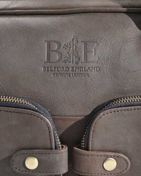 Crown Edition - Men's Executive 100% Original Leather Large Briefcase - Dark Brown - Image 7