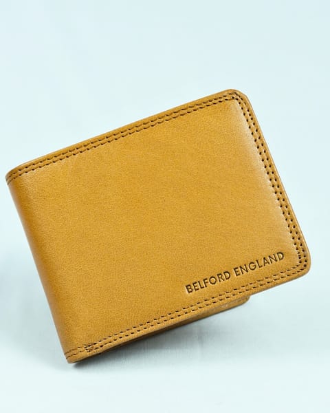 Cambridge - Men’s Original Leather Wallet (Rich Tan) - Image 8