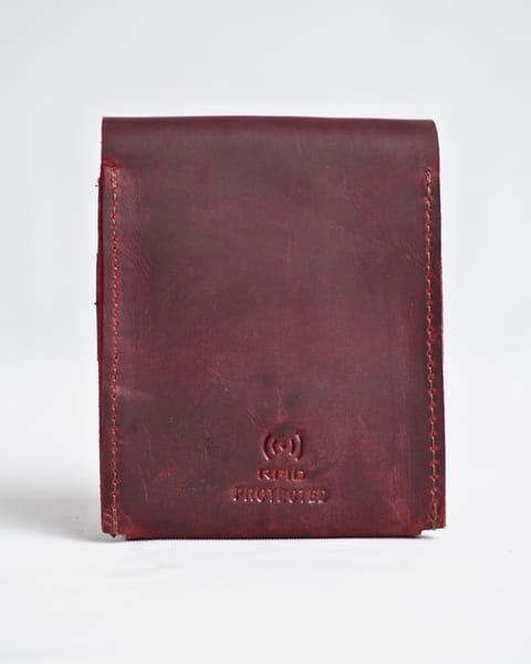 Bolton - Men’s Original Leather Wallet (Cherry) - Image 7