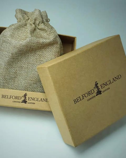 Cambridge Men’s Original Leather Wallet (Croco Brown) - Image 8