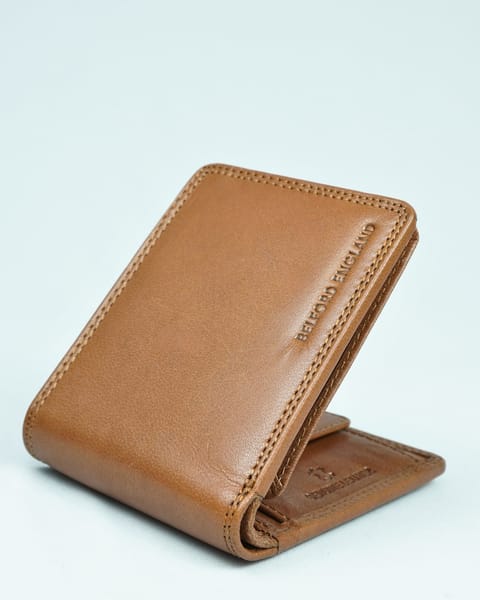 Cambridge - Men’s Original Leather Wallet (Walnut Brown)