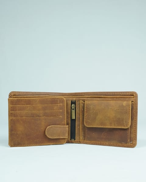 Cambridge - Men’s Original Leather Wallet (Vintage Chestnut) - Image 6