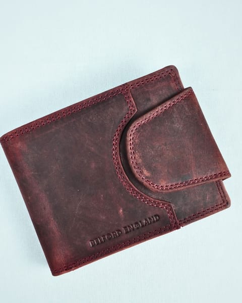 Derby - Men’s Original Leather Wallet (Rugged Cherry)
