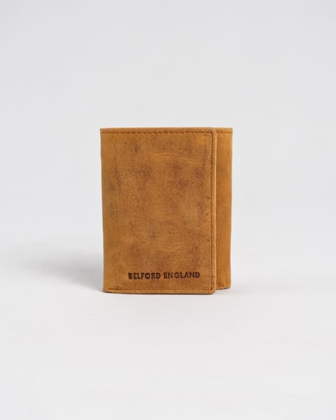 Dublin - Men’s Original Leather Trifold Wallet (Rugged Series) - Tan - Image 5