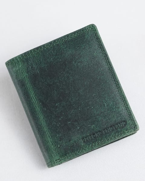 Hyde(Sleek Series) Men’s Original Leather Wallet (Rugged Green) - Image 7
