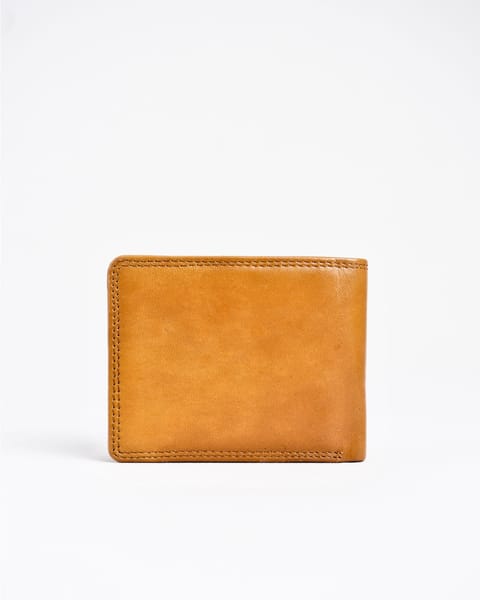Cambridge - Men’s Original Leather Wallet  - Lion (Almond Brown) - Image 9
