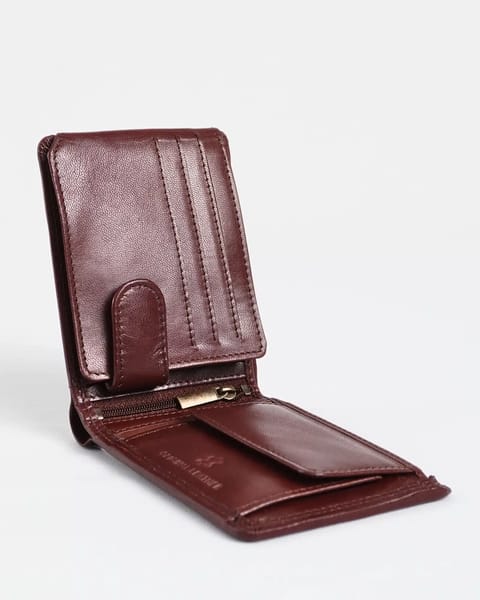 Cambridge Men’s Original Leather Wallet (Rich Brown) - Image 2