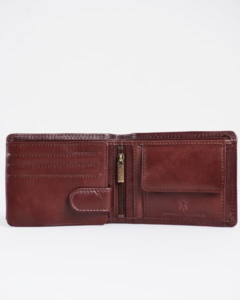 Cambridge Men’s Original Leather Wallet (Rich Brown) - Image 3