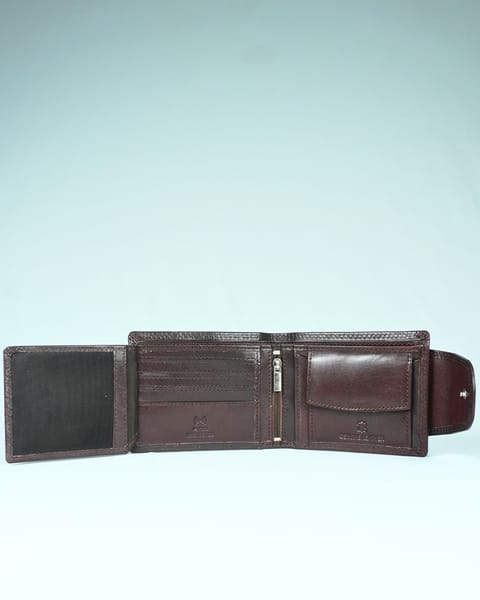Derby - Men’s Original Leather Wallet (Cherry) - Image 5