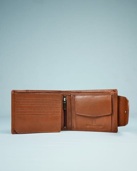Derby - Men’s Original Leather Wallet (Cognac) - Image 3