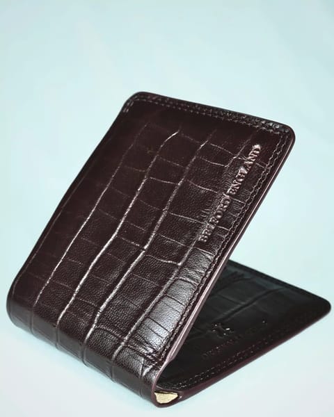 Heritage - Men’s Original Leather Wallet (Croco Cherry)
