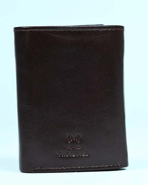 Detroit - Men’s Original Leather [Smart Card Pop UP]  Wallet (Cherry) - Image 11