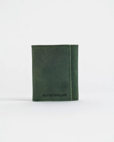 Dublin - Men’s Original Leather Trifold Wallet (Rugged Green)