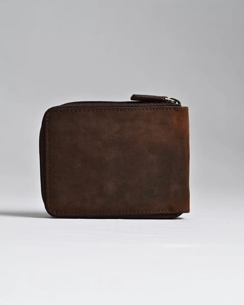 Tokyo Men’s Original Leather Wallet - (Rugged Series) - Brown - Image 6